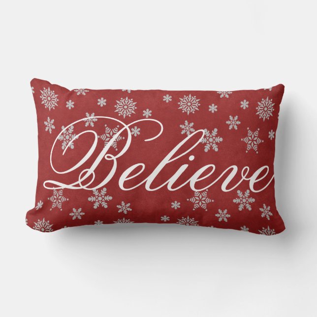 Decoratieve Kerstster Geloof Vakantie Kussen (Voorkant)