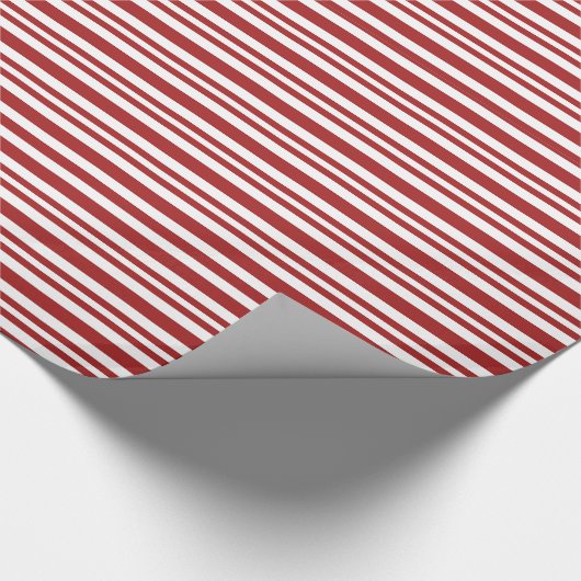 Decoratieve kerststrepen cadeaupapier (Hoek)