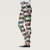 Decoratieve kerststrepen Patroonontwerp Leggings (Links)