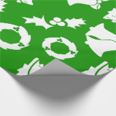 Decoratieve kerstversiering Elegant in Green Cadeaupapier (Hoek)
