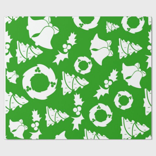 Decoratieve kerstversiering Elegant in Green Cadeaupapier (Vlak)