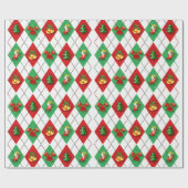 Decoratieve kerstversiering Elegant in White Cadeaupapier (Vlak)