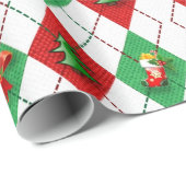 Decoratieve kerstversiering Elegant in White Cadeaupapier (Rol Hoek)