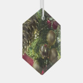 decoratieve kerstversiering glas ornament (Voorkant Rechts)