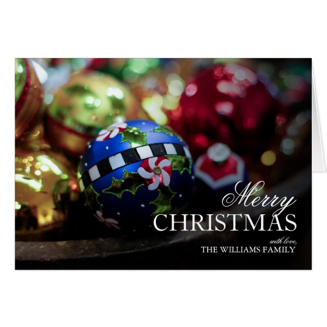 Decoratieve kerstversieringen close-up (Voorkant Horizontaal)