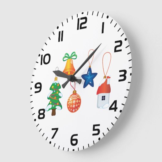 Decoratieve kerstversieringen grote klok (Hoek)