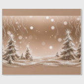 Decoratieve kerstversieringen met sneeuw cadeaupapier (Vlak)