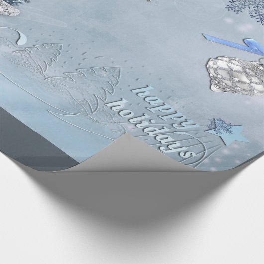 Decoratieve kerstversieringen met sneeuw cadeaupapier (Hoek)