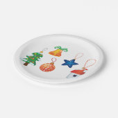 Decoratieve kerstversieringen papieren bordje (Gekanteld)