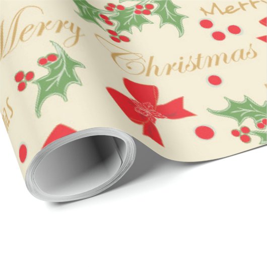 Decoratieve kerstwrapping cadeaupapier (Rol Hoek)