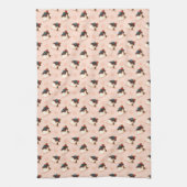 Decoratieve keukenhanddoek met Panna Cotta & Choco (Verticaal)