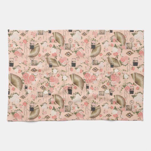 Decoratieve keukenhanddoeken van Floral (Horizontaal)