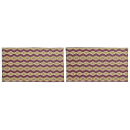 Decoratieve King Size Gold en Plum Kussen Hoesje S Kussensloop