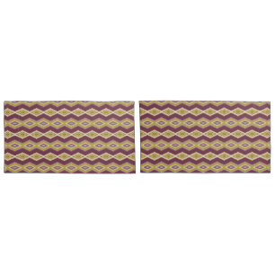 Decoratieve King Size Gold en Plum Kussen Hoesje S Kussensloop