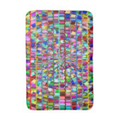 Decoratieve kleuren badmat (Voorkant Verticaal)