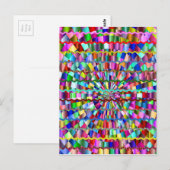 Decoratieve kleuren briefkaart (Voorkant / Achterkant)