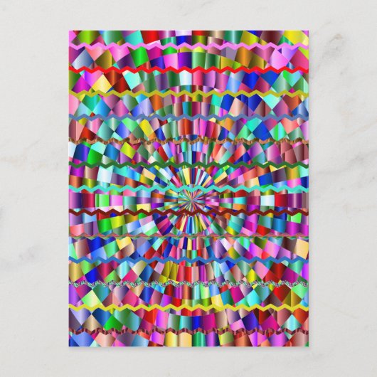 Decoratieve kleuren briefkaart (Voorkant)