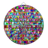 Decoratieve kleuren dartbord (Voorkant)