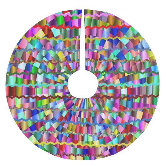 Decoratieve kleuren kerstboom rok (Voorkant)