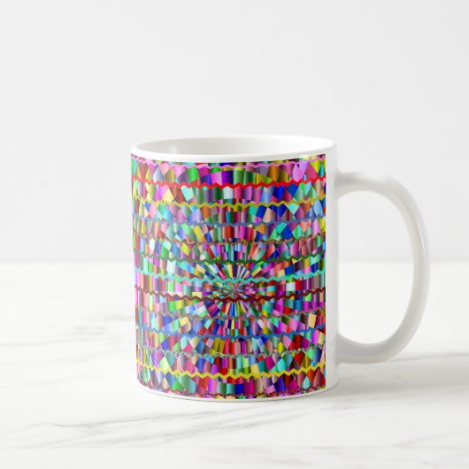 Decoratieve kleuren koffiemok (Rechts)