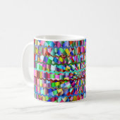 Decoratieve kleuren koffiemok (Voorkant links)