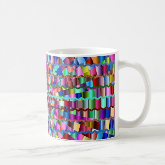 Decoratieve kleuren koffiemok (Rechts)