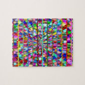 Decoratieve kleuren legpuzzel (Horizontaal)