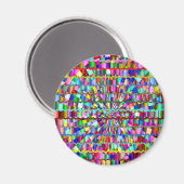 Decoratieve kleuren magneet (Voorkant / Achterkant)