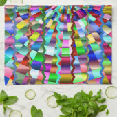 Decoratieve kleuren theedoek (Gevouwen)