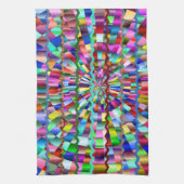 Decoratieve kleuren theedoek (Verticaal)
