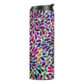 Decoratieve Kleurrijke Damask Thermosbeker (Gedraaid links)