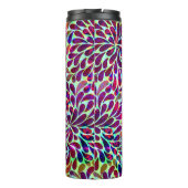 Decoratieve Kleurrijke Damask Thermosbeker (Achterkant)