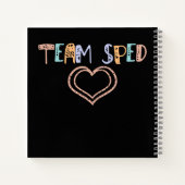 decoratieve kleurrijke ploeg speketel notitieboek (Achterkant)