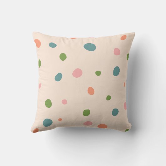Decoratieve kleurrijke roze poka stipts dochter sc kussen (Achterkant)