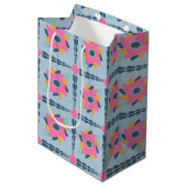 Decoratieve kleurrijke tegel medium cadeauzakje (Voorkant Gekanteld)