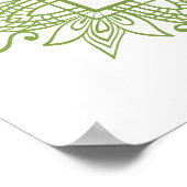 Decoratieve kleurrijke versiering op witte achterg poster (Hoek)