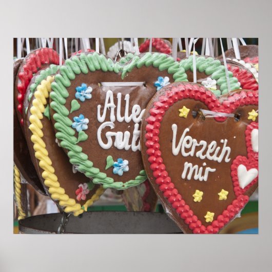 Decoratieve koekjes voor ontbijtkoek poster (Voorkant)