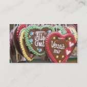 Decoratieve koekjes voor ontbijtkoek visitekaartje (Achterkant)