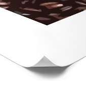 Decoratieve koffieafdruk poster (Hoek)