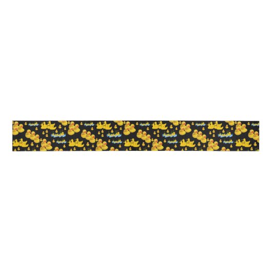decoratieve koolstof donald duck grosgrain lint (Voorkant)