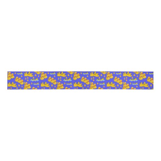 decoratieve koolstof donald duck grosgrain lint (Voorkant)