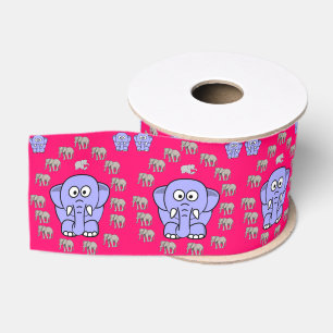 decoratieve koolstofolifanten grosgrain lint