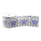 decoratieve koolstofolifanten grosgrain lint (Spoel)