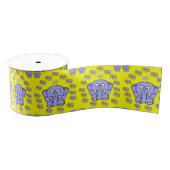 decoratieve koolstofolifanten grosgrain lint (Spoel)