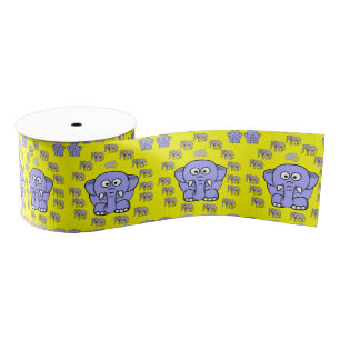 decoratieve koolstofolifanten grosgrain lint