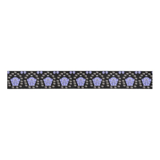 decoratieve koolstofolifanten grosgrain lint (Voorkant)