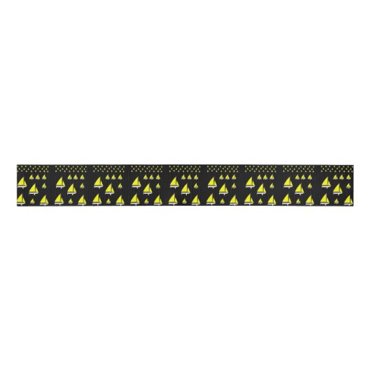 decoratieve koolstofzweefboten grosgrain lint (Voorkant)