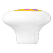 Decoratieve koraal letter C monogram handvat knop (Zijkant)