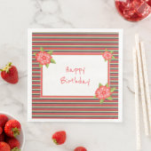 Decoratieve koraalbloem geaccentreerd servet (Insitu)