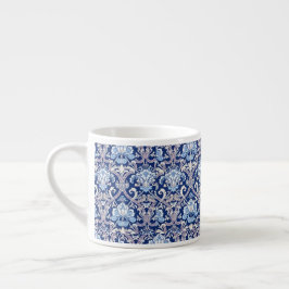  decoratieve kunst 19e-eeuws bloemontwerp espresso kop